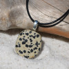 Dalmatian Palm Stone Pendant and Necklace