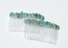 Amazonite Stone Hair Combs