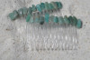 Amazonite  Stone Hair Combs (Quantity of 2) - Made to Order