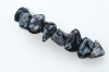 Snowflake Obsidian Stone French Barrette Hair Clip