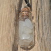 Frosted Sea Glass Necklace in a Glass Vial 