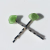 Green Sea Glass Bobby Pins