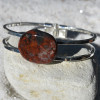 Brecciated Jasper Palm Stone Cuff Bracelet