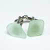 Sea Foam Sea Glass Cufflinks