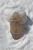 Agate Slice Ornament with Silver Peace Symbol Charm - Choose Your Agate Slice Color - Made to Order