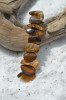 Gold Tiger's Eye Stone French Barrette 