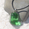 Green Obsidian Pendant and Necklace
