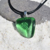 Tumbled Green Obsidian Necklace