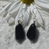 Apache Tears Dangling Earrings