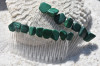 Malachite Stone Hair Combs