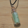 Aqua Sea Glass a Glass Vial Necklace