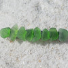 Surf Tumbled Green Sea Glass French Barrette