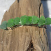 Green Sea Glass Hair Clip