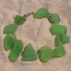  Green Sea Glass Bracelet 