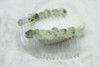 Prehnite with Epidote Stone Hair Combs