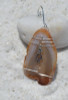 Agate Slice Ornament with Silver Kokopelli Charm - Choose Your Agate Slice Color - Made to Order