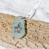 Genuine Sea Glass Necklace with a Silver Starfish Charm - Choose the Color - Frosted, Green, Brown, or Aqua - Made to Order