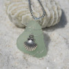 Clam Shell Pendant and Necklace 