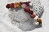 Tumbled Mookaite Jasper Stone Hair Combs