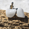 White Quartz Stone Cufflinks 