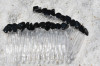 Black Tourmaline Stone Hair Combs 