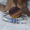 Gold Tiger's Eye Cuff Bracelet