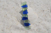 Surf Tumbled Blue and Aqua Sea Glass Hair Clip