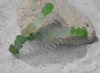 Surf Tumbled Green and Aqua Sea Glass Hair Combs