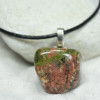 Unakite Jasper Stone Pendant