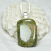 Tumbled Unakite Jasper Stone Pendant