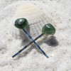 Green Quartz Stone Hair Pins