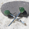 Green Quartz Stone Hair Pins (Quantity of 2)