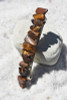 Gold Tiger's Eye Stone French Barrette 