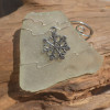 Surf Tumbled Sea Glass Snowflake Ornament - Choose Your Color Sea Glass Frosted, Green, and Brown - Made to Order1