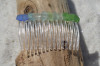  Rainbow Sea Glass Hair Comb