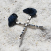 Dumortierite  Stone Hair Pins