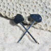 Dumortierite  Stone Hair Pins (Quantity of 2)