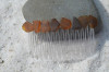 Brown Sea Glass Hair Comb