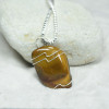 Gold Tiger's Eye Stone Necklace