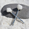 Snow Quartz Stone Hair Pins