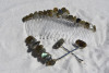 Tumbled Labradorite Stone Hair Clip Set