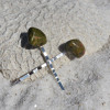 Unakite Jasper Stone Hair Pins  