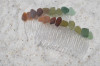 Colorful Sea Glass Hair Combs 