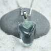  Aqua Obsidian Stone Necklace 