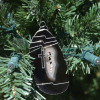 Custom Handmade Agate Slice Ornament with Silver Cross Charm - Choose Your Agate Slice Color