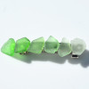 Shades of Green Sea Glass French Barrette - 60 mm