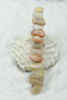 Peach Moonstone French Barrette Hair Clip 4" or 100 mm Length