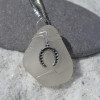 Custom Handmade Genuine Sea Glass Necklace with a Silver Horseshoe Charm - Choose the Color - Frosted, Green, Brown, or Aqua