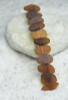 Genuine Surf Tumbled Brown Sea Glass French Barrette Hair Clip 4" or 100 mm Length - Quantity of 1