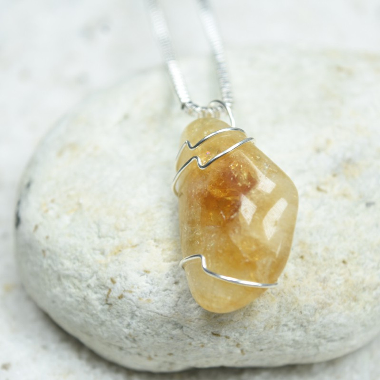 Crystal Citrine Pendant | Citrine Natural Stone | Necklace Souvenir |  Citrine Men - 1pcs - Aliexpress